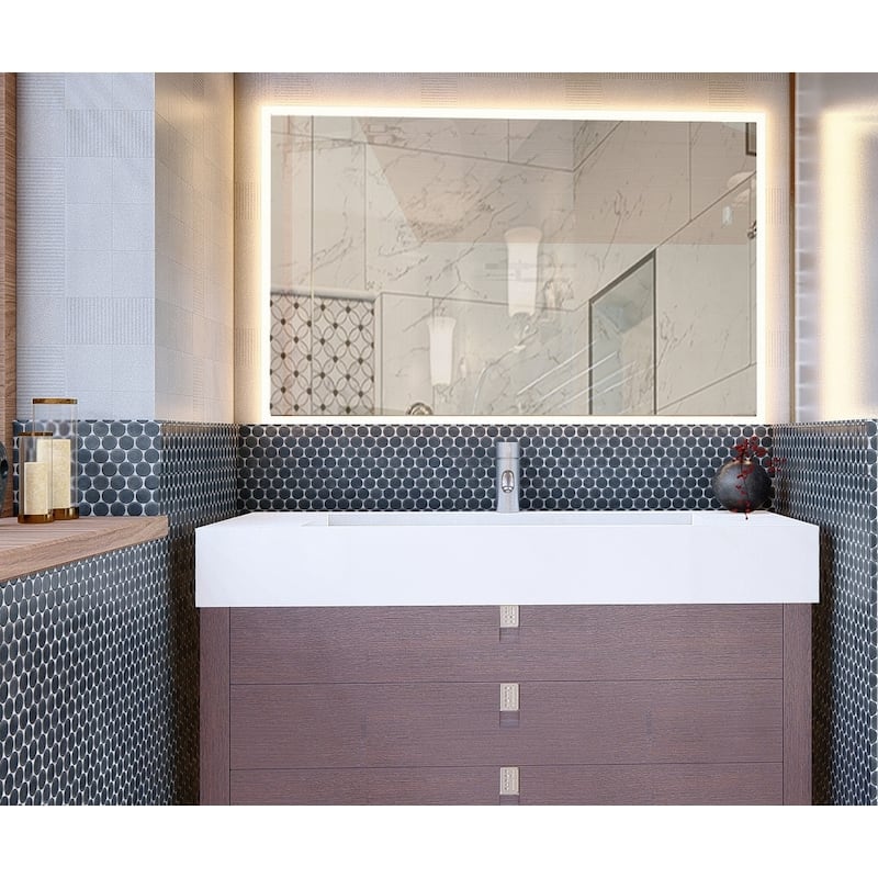 Pyramid 48" Solid Surface Bathroom Vanity Top