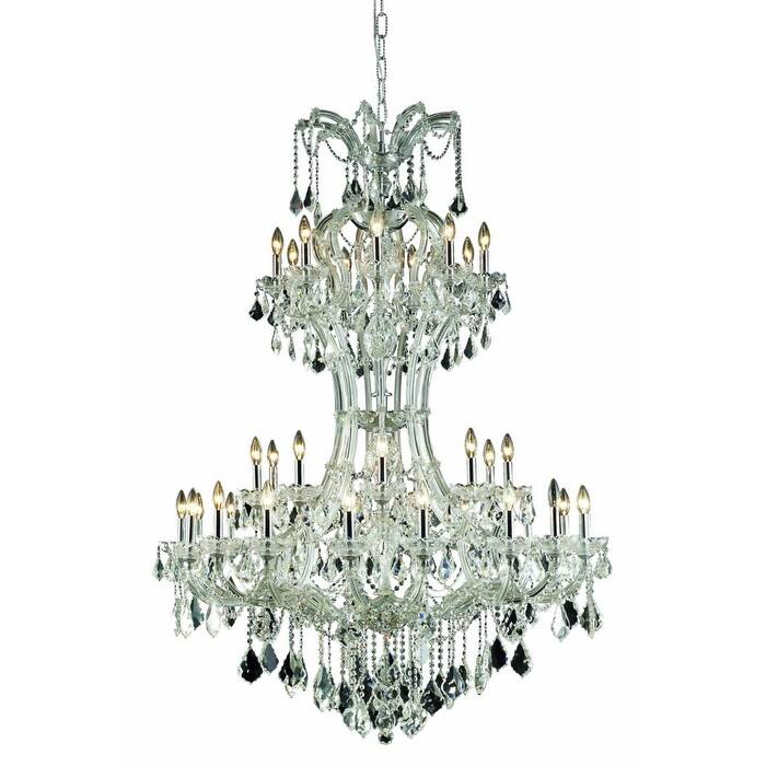 Fleur Illumination Collection Chandelier D:46in H:64in Lt:36 Chrome Finish