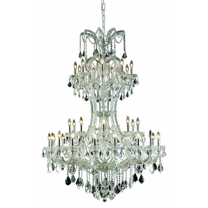 Fleur Illumination Collection Chandelier D:46in H:64in Lt:36 Chrome Finish