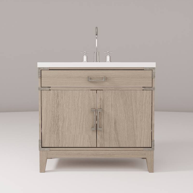 Laurel Bath Vanity Quartz Top, Sink and Faucet