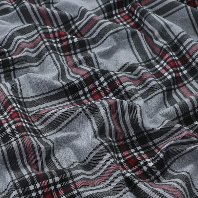 Feather & Stitch Cotton Flannel Sheets Set 4 Piece Bed Sheets Heavy Weight Bedding