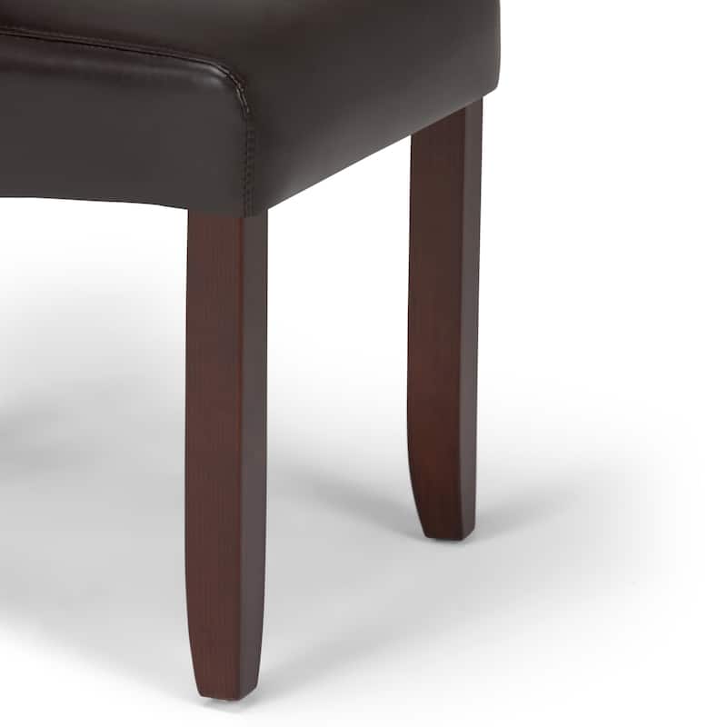WYNDENHALL Essex Deluxe Tufted Parson Chair (Set of 2) - 18.9"w x 19.3"d x 42.1"h