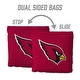 preview thumbnail 4 of 3, Arizona Cardinals NFL Dual Sided Pro Stop & Slide Cornhole Bags