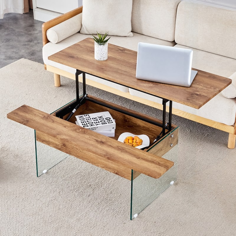 Versatile Lifting Coffee Table with Storage and Multiple Options