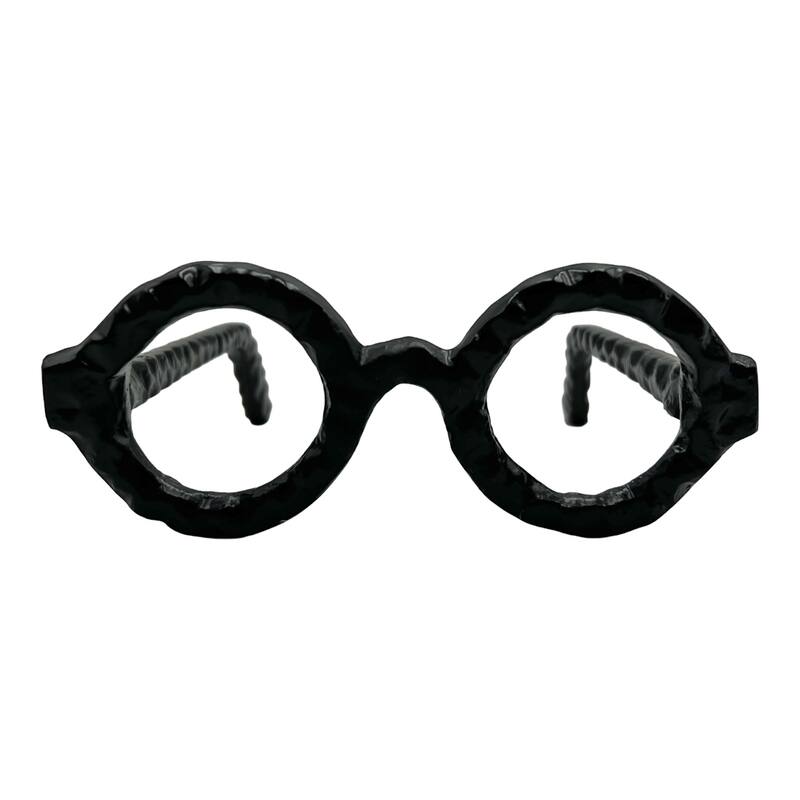 Decorative Handmade Aluminum 7.5 inch Glasses Sculpture - 7 x 7.5 x 2.5 in