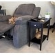 preview thumbnail 2 of 23, Porch & Den Holly Hill Solid Acacia Recliner End Table