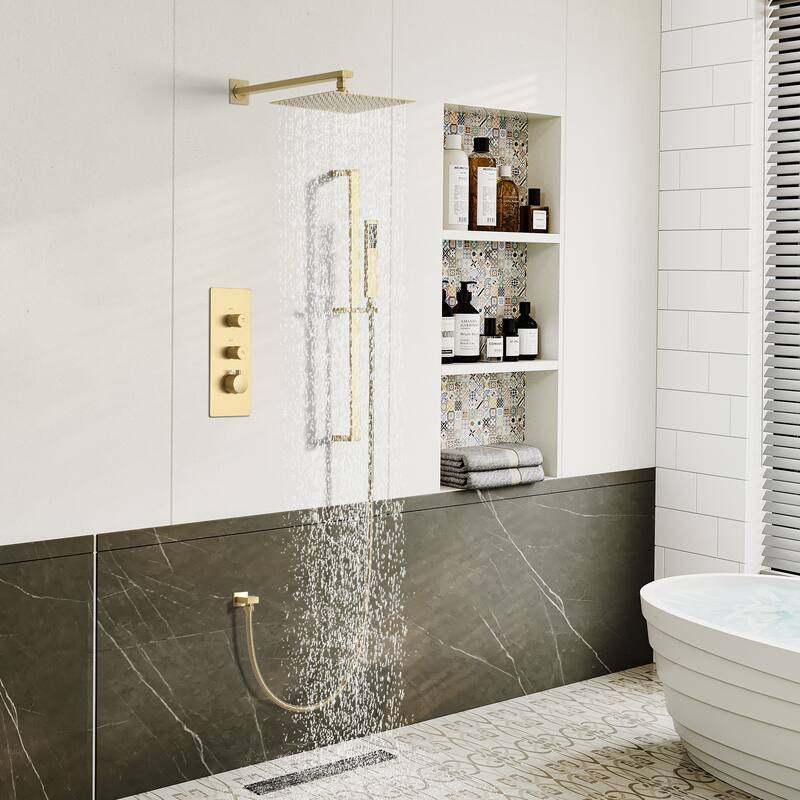 12" Wall Mounted Rain Shower Head Systems