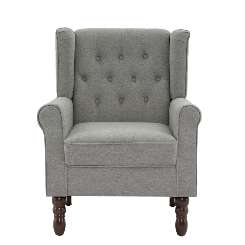 Tufted Wingback Upholstered Accent Chairs Set of 2