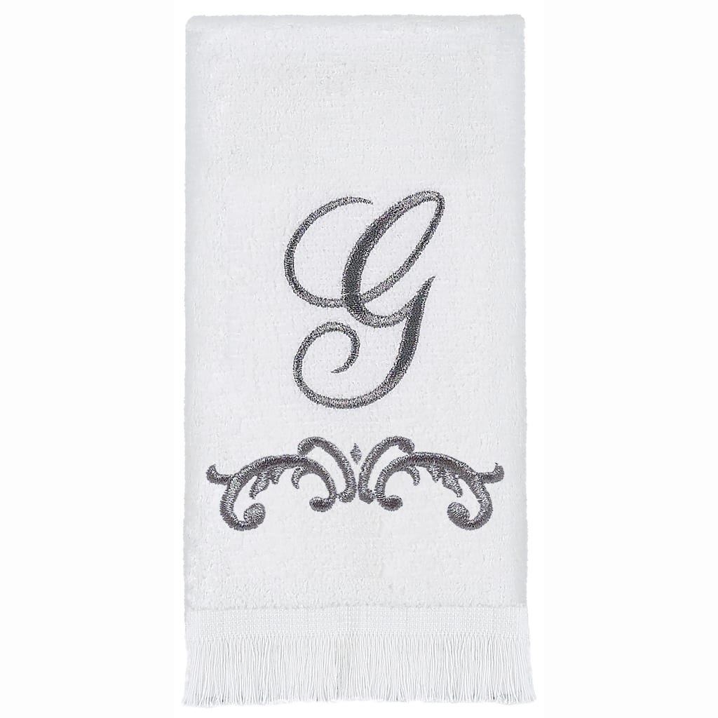Avanti Linens Scroll Mono Fingertip Towel G - Fingertip Towel