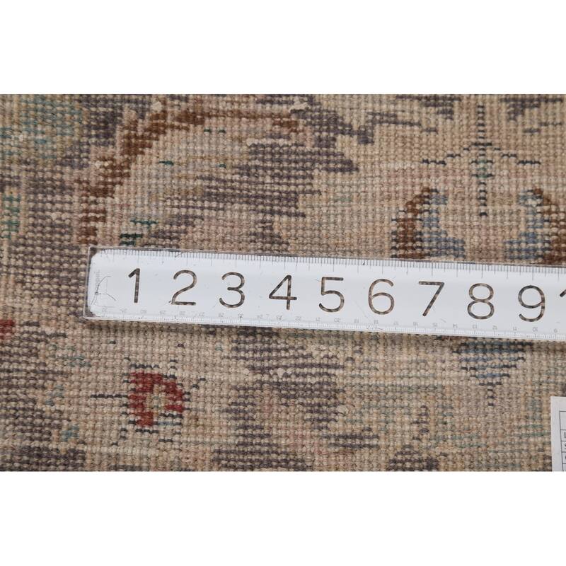 Distressed Tabriz Persian Vintage Rug Handmade Wool Carpet - 9'7"x 10'8"