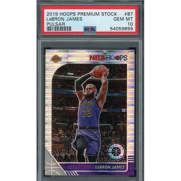 LeBron James 2019 Panini Hoops Premium Stock Pulsar Basketball