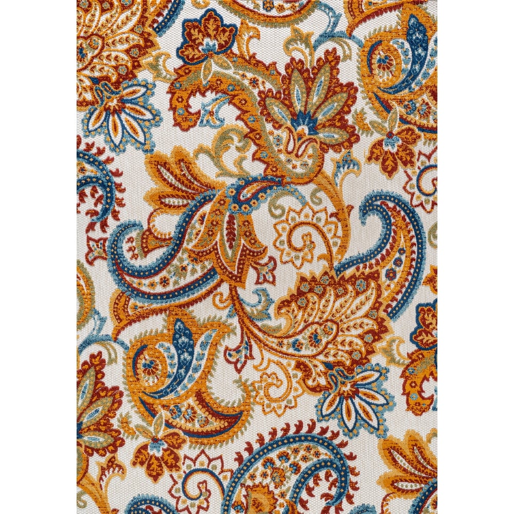 JONATHAN Y Lucena Paisley High-Low Indoor/Outdoor Area Rug