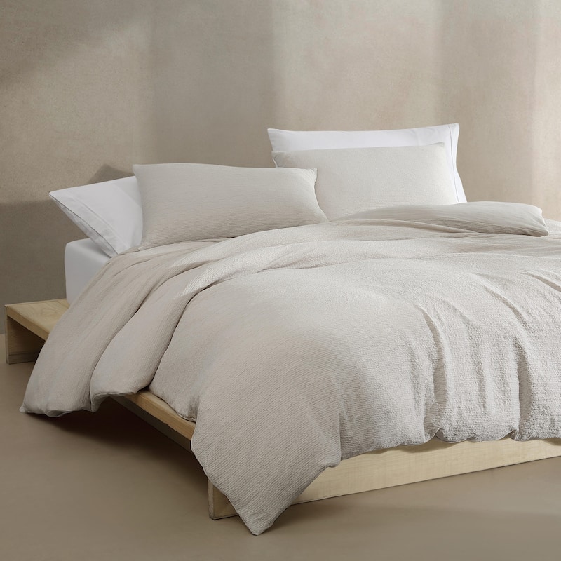 Calvin Klein Seersucker 3 Piece Comforter Set
