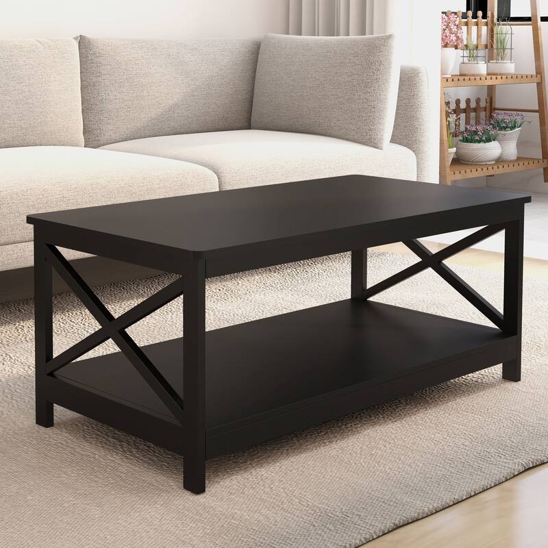 Black Coffee Table Center Table Rustic Sofa Side Table