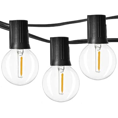 Outdoor String Lights LED 25ft with 25+1 Spare Bulbs - Yellow