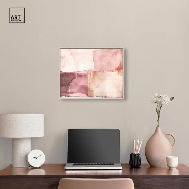 Faded Crimson II Canvas by Art Remedy