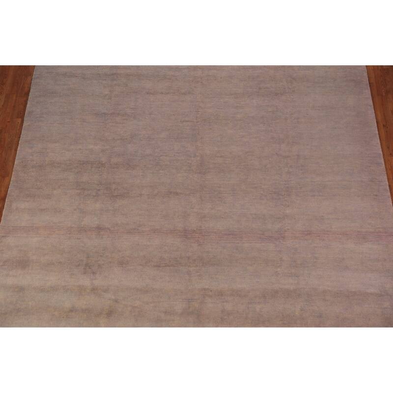 Grays & Beige Gabbeh Oriental Area Rug Hand-Knotted Wool Carpet - 9'3" x 11'7"