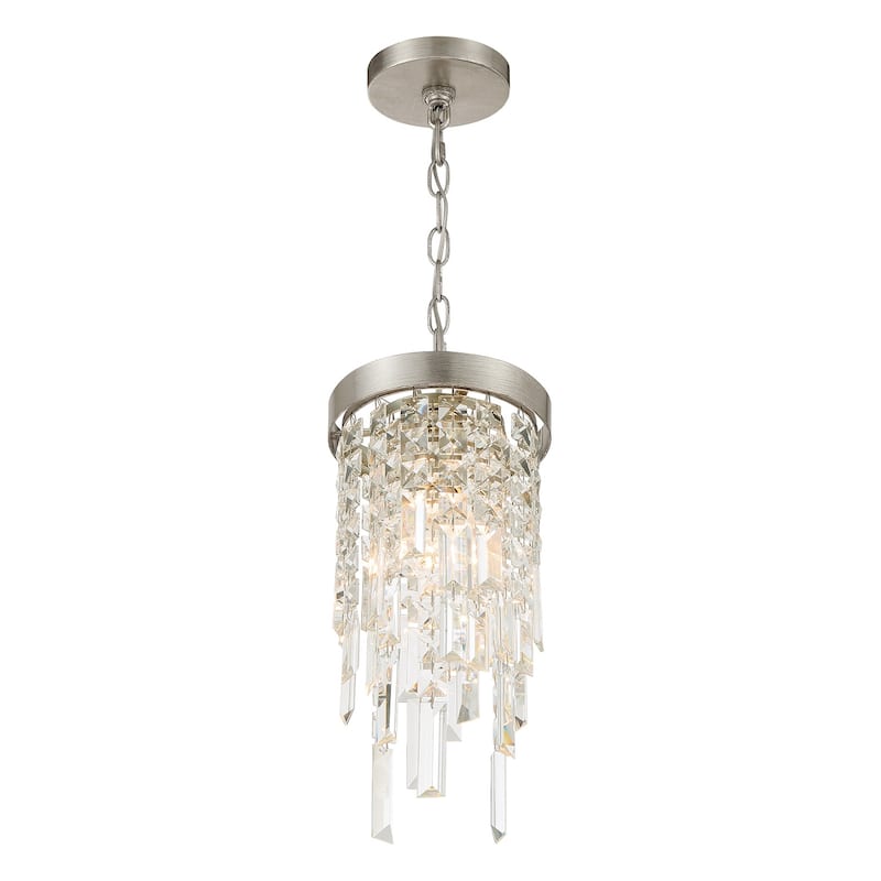 Crystorama Lighting Group WIN-210-CL-MWP Winfield 7" Wide Crystal Mini