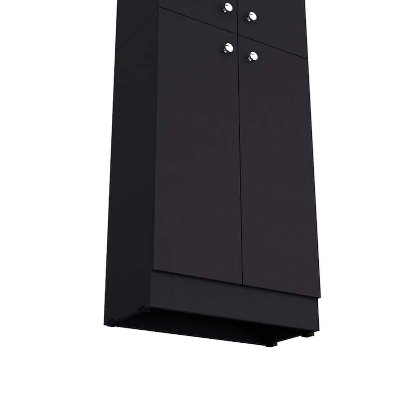 Cameron Pantry Cabinet with 4 doors and 5 hidden shelves