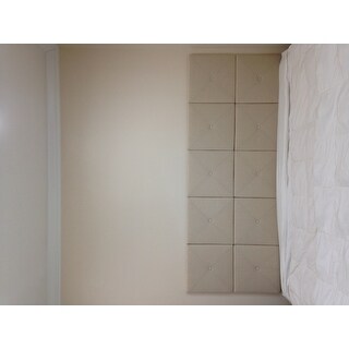 Porch & Den Rigdon Tufted Natural Linen Headboard