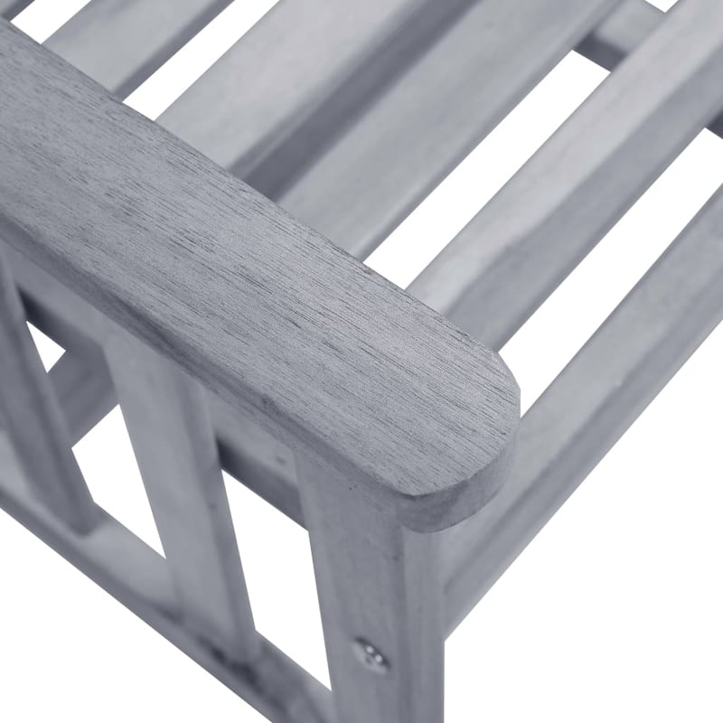vidaXL Patio Bistro Set Table and Chairs Conversation Set Solid Acacia Wood - 62.6" x 24" x 36.2"