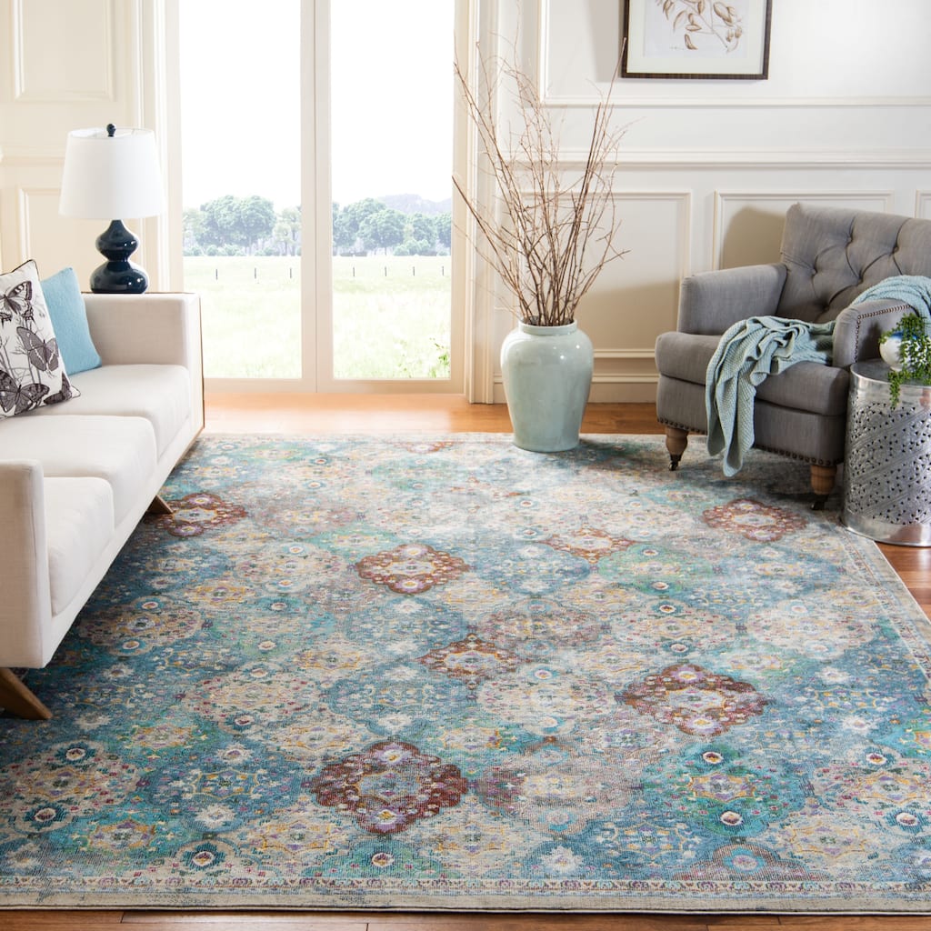 SAFAVIEH Luxor Rosanne Floral Distressed Rug