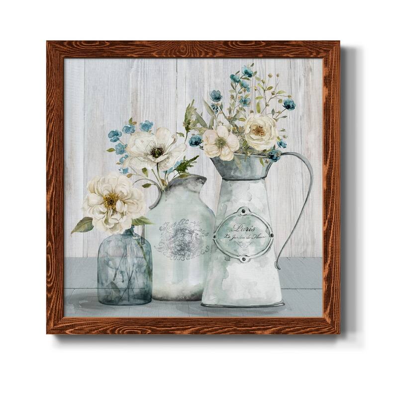 French Garden Flowers I-Premium Framed Canvas - Ready to Hang