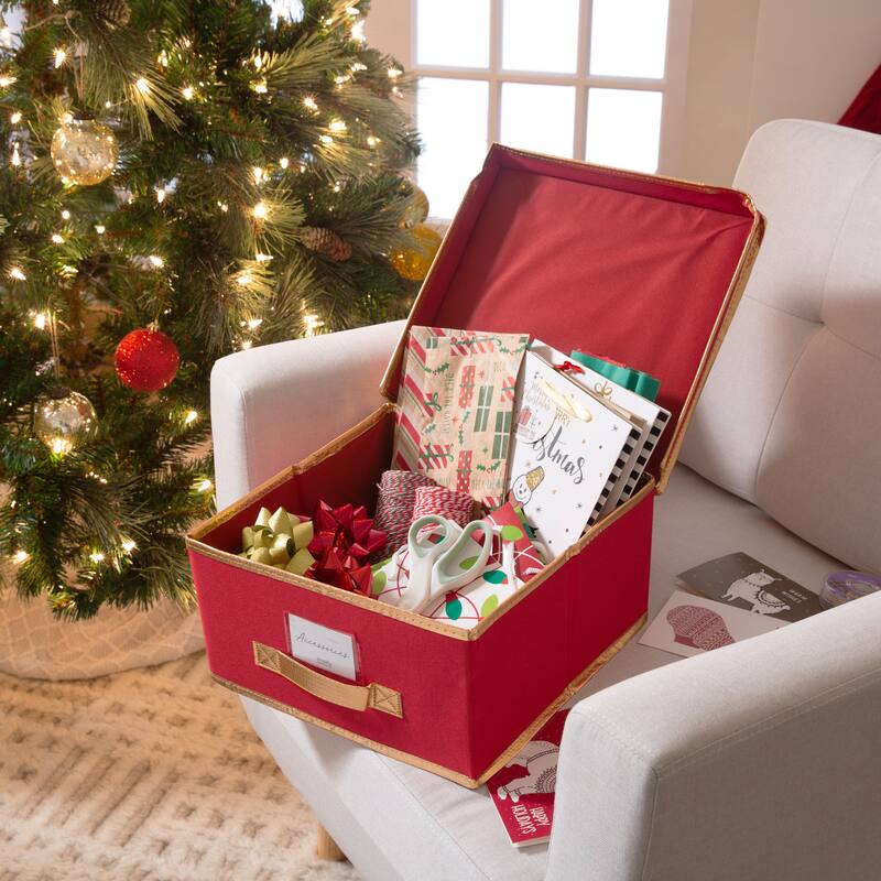 Simplify Holiday Storage Box in Red