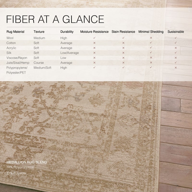 Salerno Indoor/Outdoor Medallion Area Rug