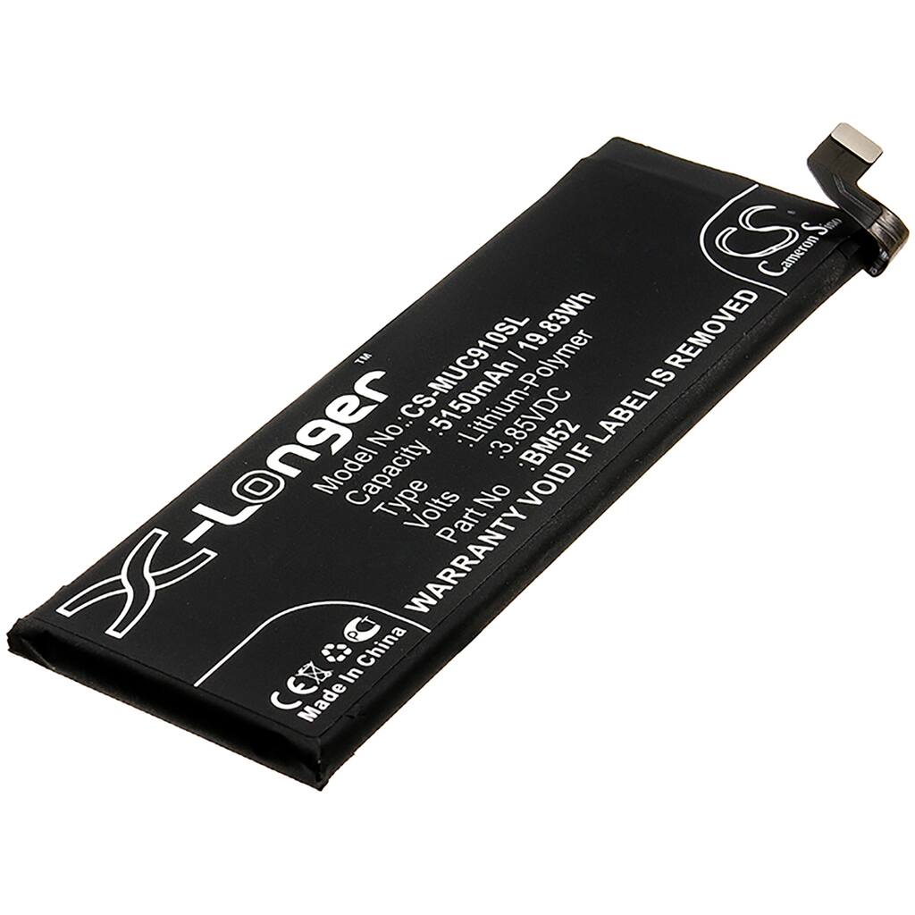 Battery for Xiaomi CC9 Pro M1910F4E M1910F4G M1910F4S Mi CC9e Note 10 BM52 - Black