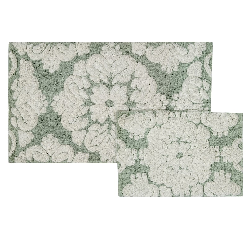Better Trends Medallion Tufted Bath Mat Rug 100% Cotton