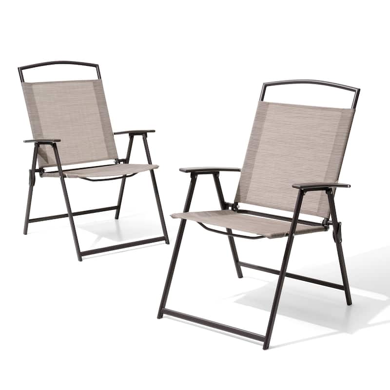 Pellebant Patio Portable Folding Chairs Outdoor Dining Chairs