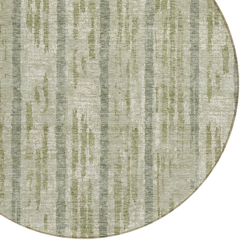 HomeRoots Striped Transitional Rectangle Outdoor Rug