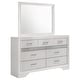 preview thumbnail 2 of 25, Miranda Contemporary Wood 7-drawer Dresser White Dresser with Mirror (White)