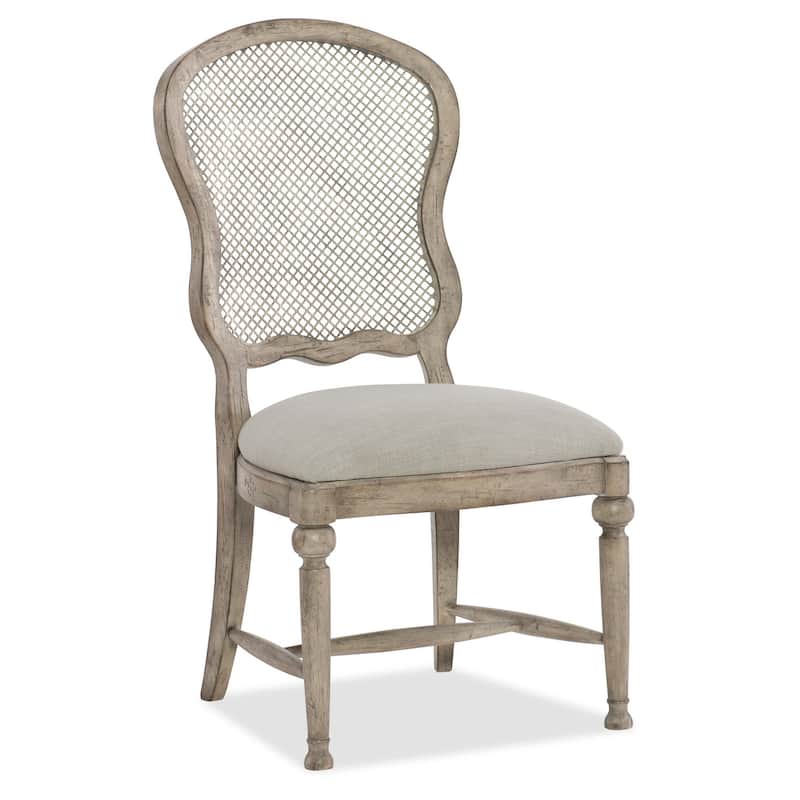 Hooker Furniture 5750-75411-SINGLE Boheme 22" Wide Metal Back Dining - Mercantile White