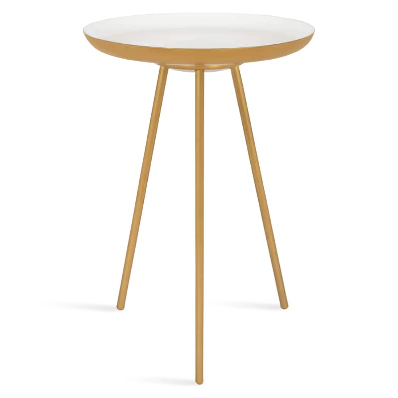 Kate and Laurel Laranya Round Metal Side Table - 15x15x22.5