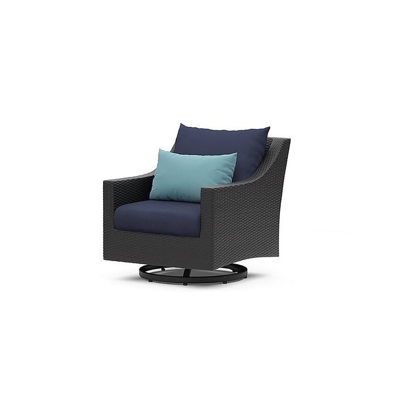 Deco 8 Piece Sunbrella Outdoor Patio Sofa & Motion Club Chair Set