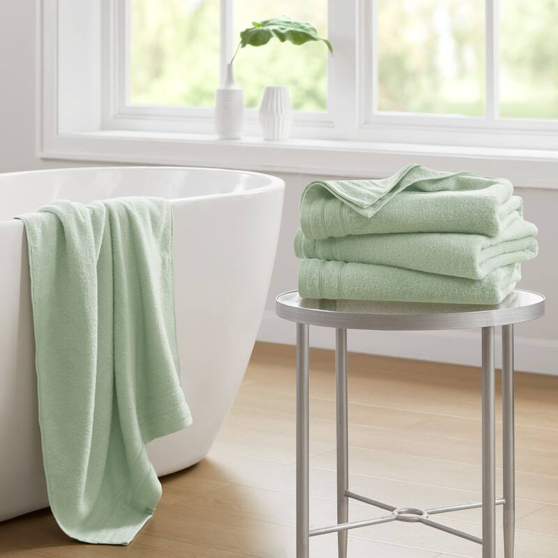 Chelsea Square 400GSM Essential Bundle Quick Dry 100% Cotton 12pc Towel Set - 12-Piece - Seafoam