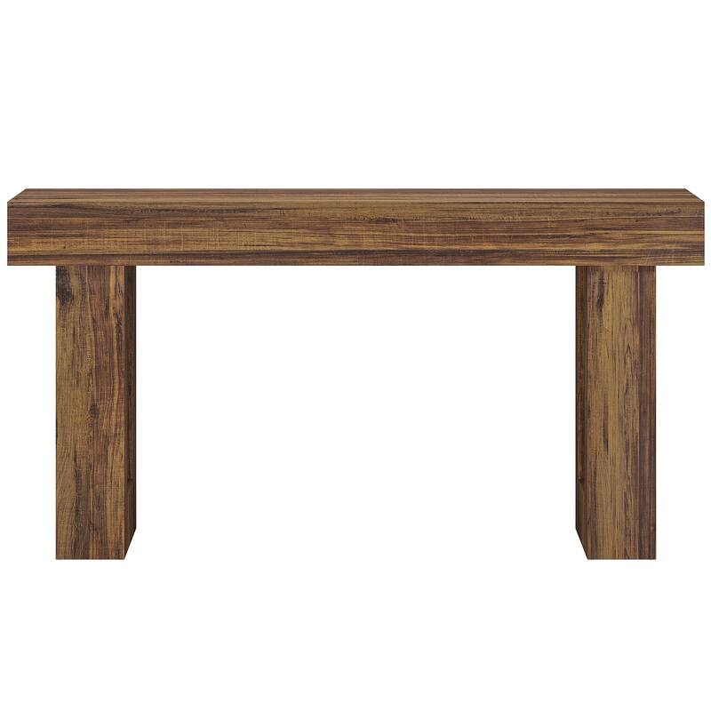 63-inch Wood Narrow Console Sofa Hallway Accent Table for Entryway