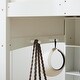 preview thumbnail 25 of 32, Loft Bed With Shelf With Desk Inclined Ladder Twin Wooden Bed Pine Particle Board
