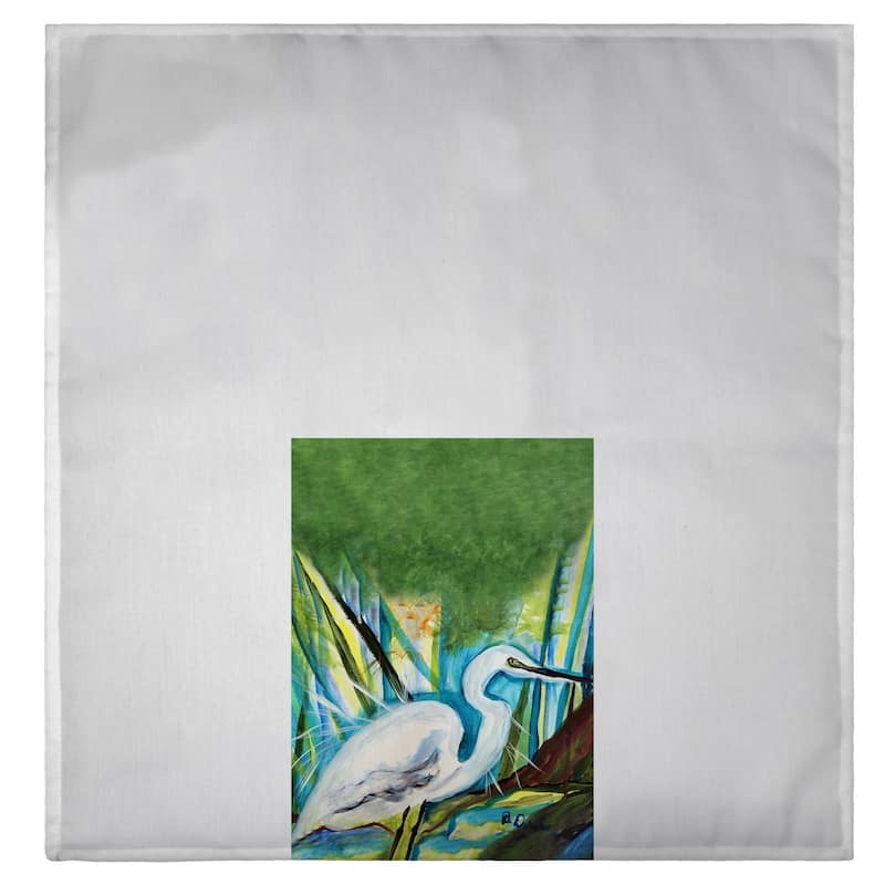 Betsy's Great Egret Guest Towel - 20x20