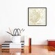 preview thumbnail 9 of 16, iCanvas "St. Louis Gold Leaf Urban Blueprint Map" by Hubert Roguski Framed