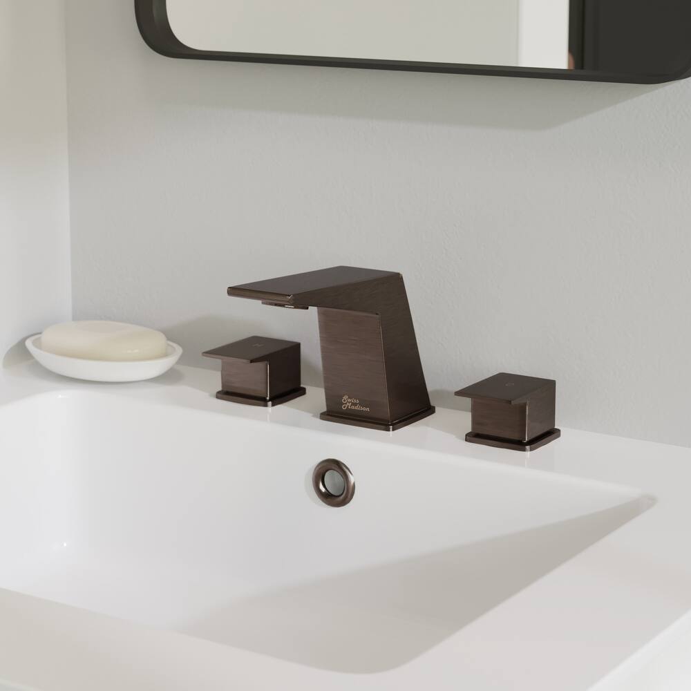 Swiss Madison SM-BF32 Carre 1.2 GPM Widespread Bathroom Faucet
