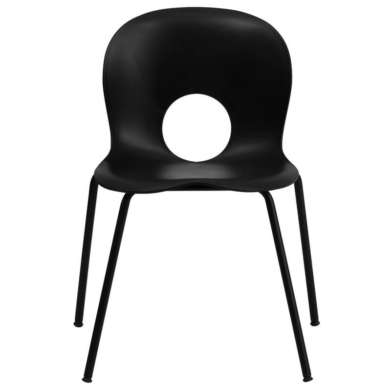 5 Pack 770 lb. Capacity Designer Plastic Stack Chair