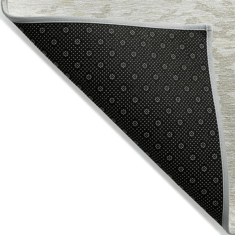 Machine Washable Indoor/ Outdoor Modern Abstract Chantille Rug