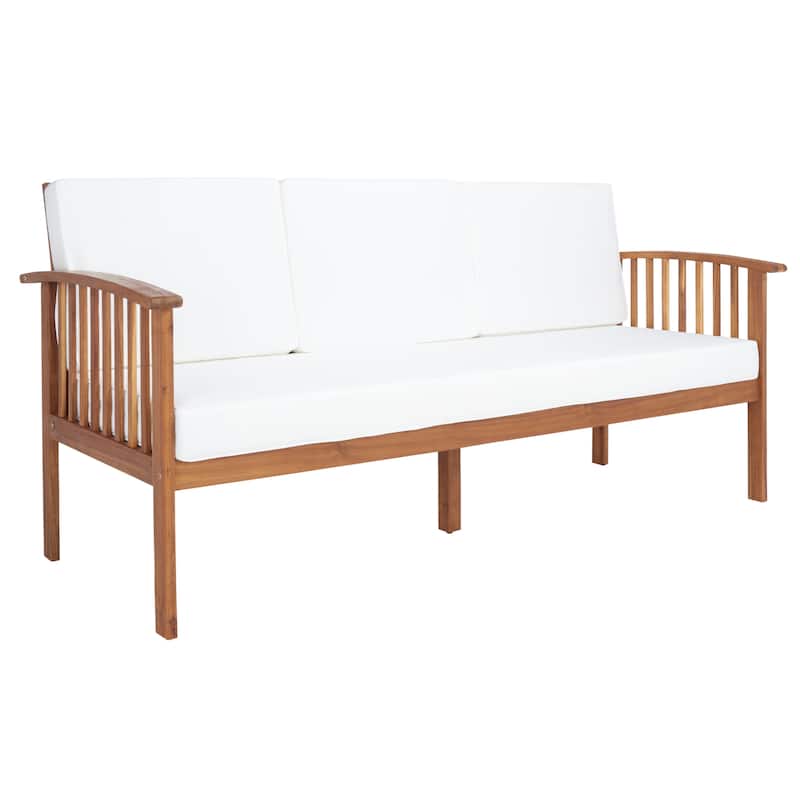 SAFAVIEH Outdoor Galilea 5-Piece Living Set - 27W x 33D x 69H - Natural / Beige