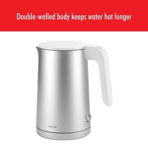 ZWILLING Enfinigy Cool Touch 1.5-Liter Electric Kettle, Cordless Tea Kettle & Hot Water