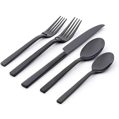 Oneida Chef's Table Black 20-Piece Everyday Flatware Set, Service for 4