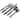 Oneida Chef's Table Black 20 Piece Everyday Flatware Set, Service For 4