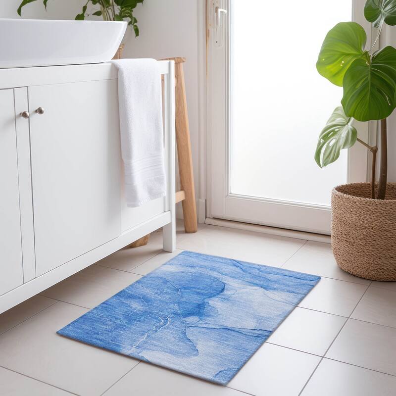Dava Modern Art-Inspired Weather Resistant Timeless Fusion Outdoor Rug